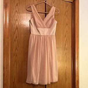 Donna Morgan dress, great for summer bridesmaid’s. Blush pink